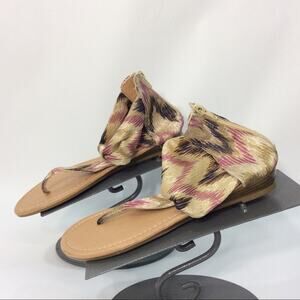 Charming Charlie 6.5 Gladiator Sandals Metallic